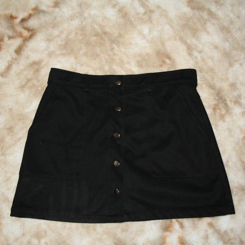 Forever 21 Black Suede Mini Skirt
